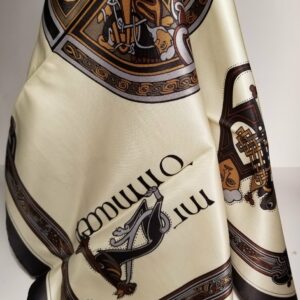 Square S7 Irish Scarf – Inspired by Book of Kells (26"x26")