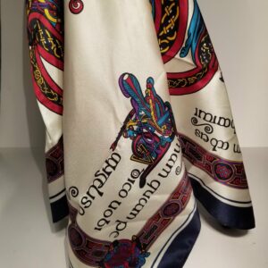 Square S1 Inspired by BOOK OF KELLS Style Irish Scarf 26"x26"(100% Polyester)